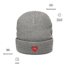 Load image into Gallery viewer, Nature Lover Ribbed Knit Beanie
