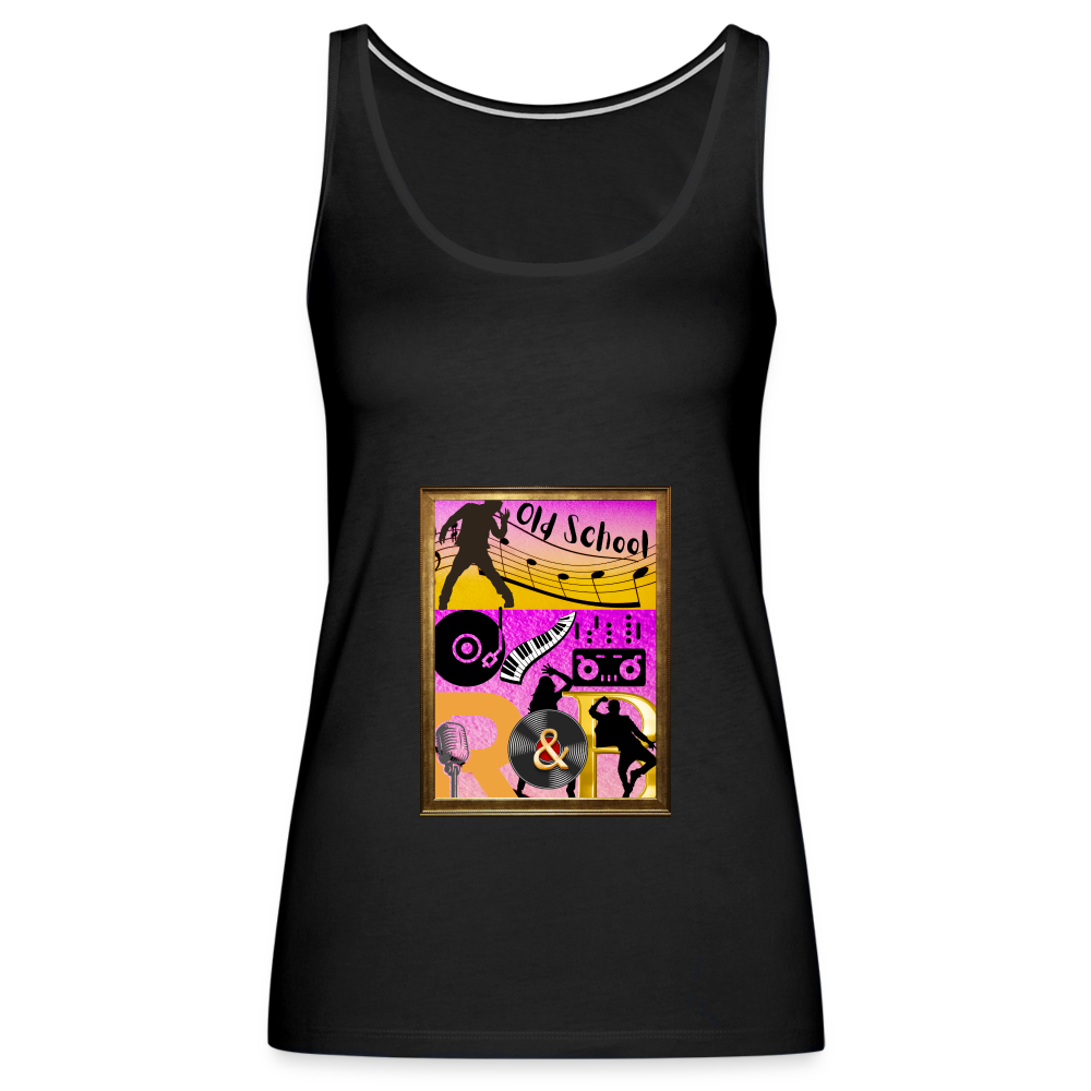OLD SCHOOL R & B Women’s Premium Tank Top - black