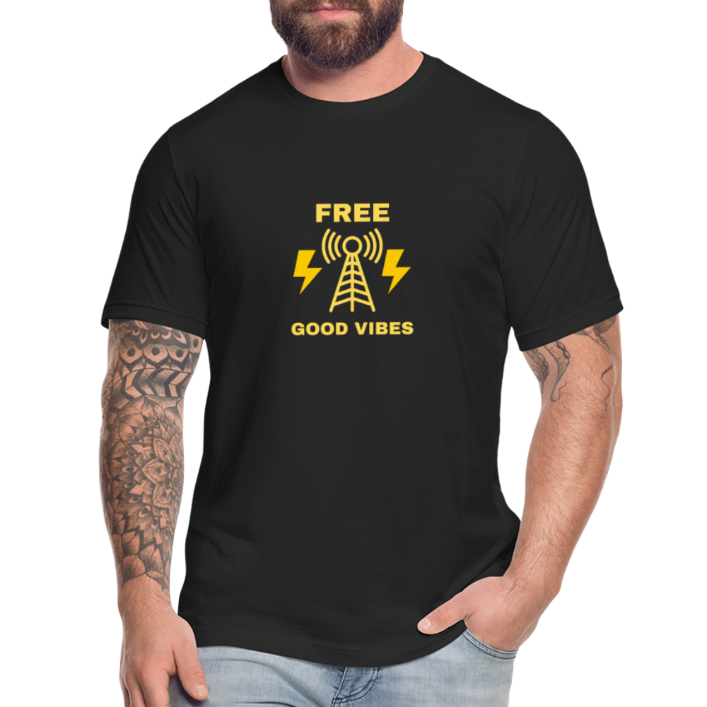 Free Good Vibes Unisex Jersey T-Shirt - black