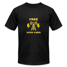 Load image into Gallery viewer, Free Good Vibes Unisex Jersey T-Shirt - black
