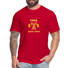 Load image into Gallery viewer, Free Good Vibes Unisex Jersey T-Shirt - red
