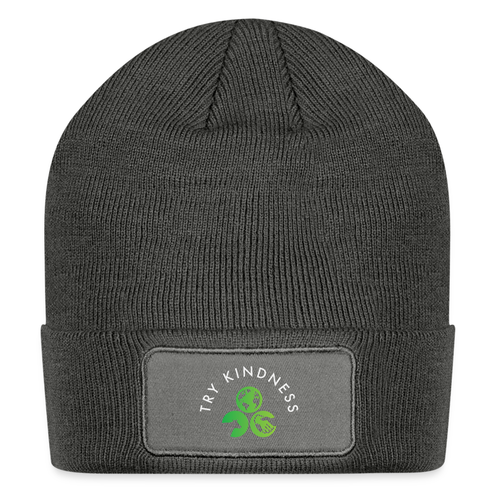Try Kindness Beanie - charcoal grey