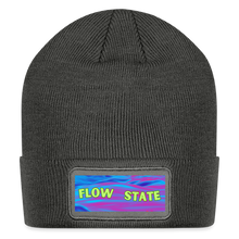 Load image into Gallery viewer, Flow State Patch Beanie - charcoal grey
