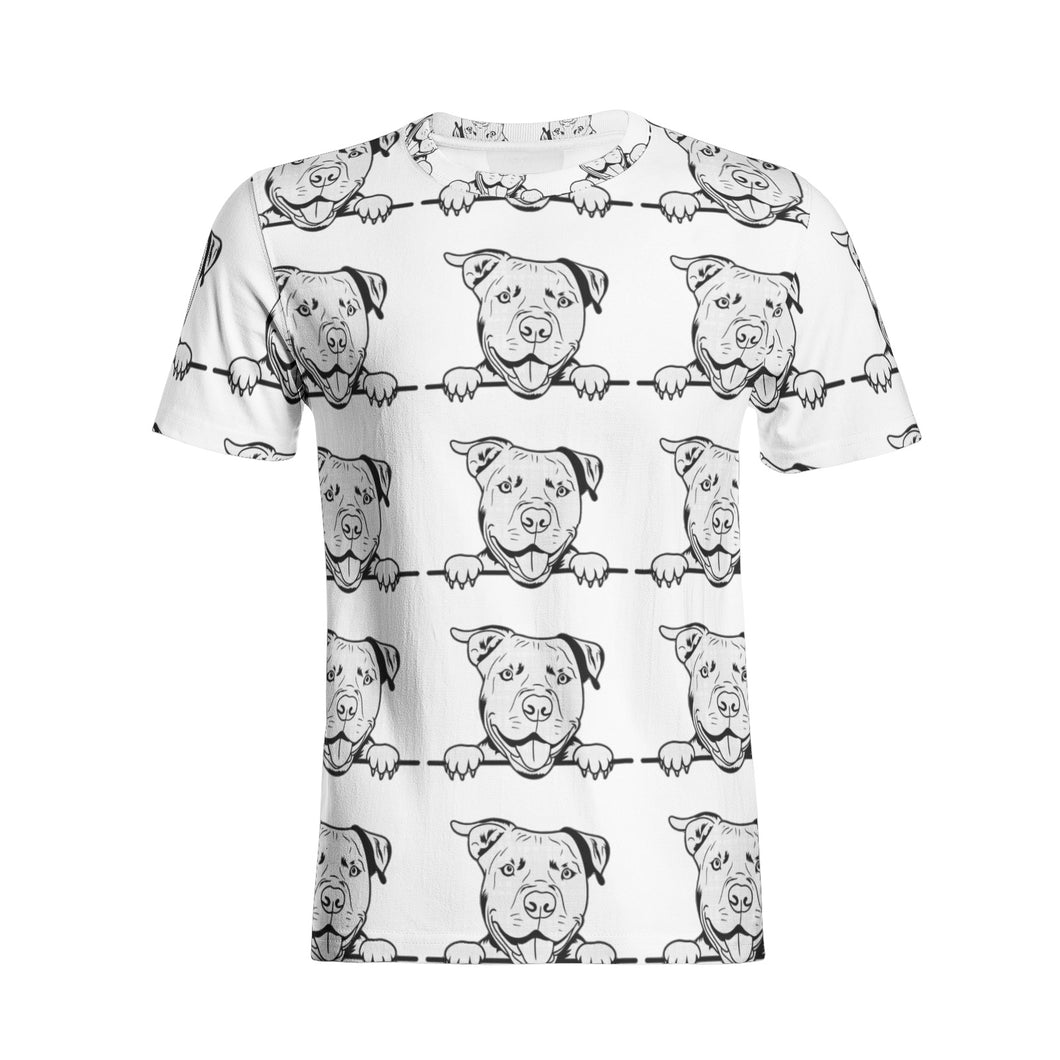 PITBULL Unisex All-Over Print Cotton T-shirts