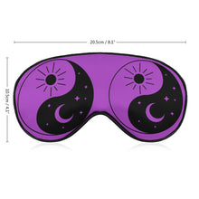 Load image into Gallery viewer, Yin Yang Purple Sleeping Eye Mask
