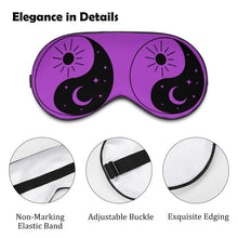 Load image into Gallery viewer, Yin Yang Purple Sleeping Eye Mask
