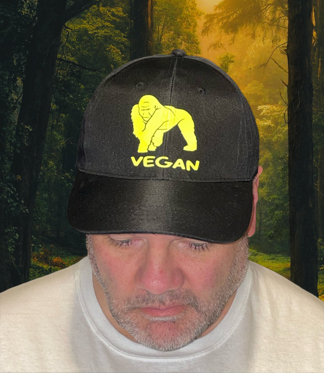 Vegan Gorilla Black Cap