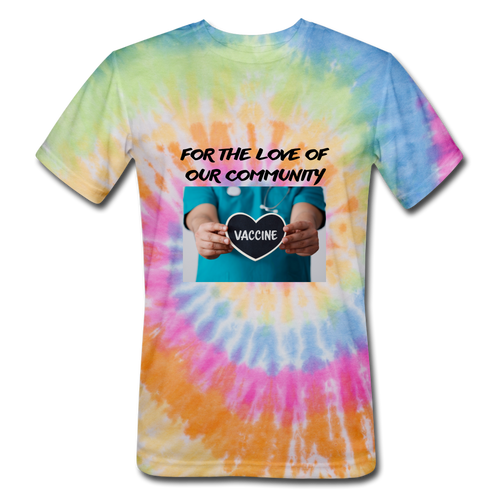 Unisex Tie Dye T-Shirt - rainbow