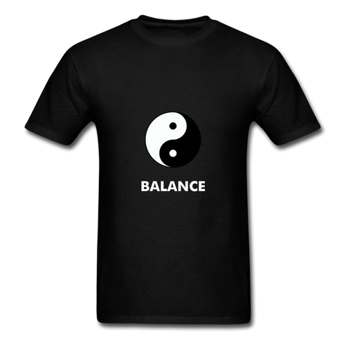 Yin Yang Black Balance T-Shirt - black