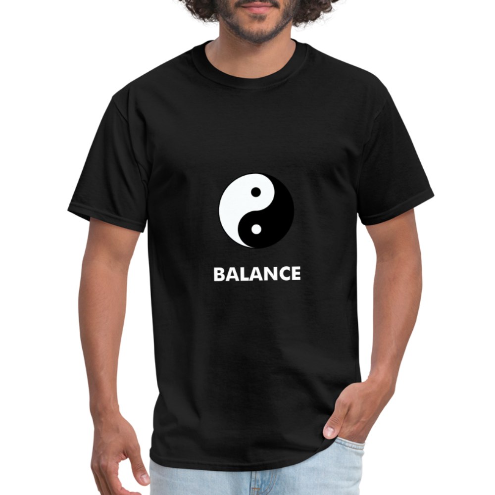 Yin Yang Black Balance T-Shirt - black