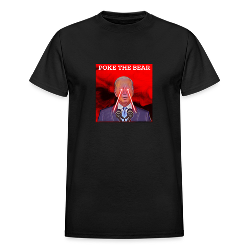 POKE THE BEAR UNISEX BLACK T-Shirt - black