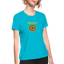 Load image into Gallery viewer, Women&#39;s Moisture Wicking Performance T-Shirt - turquoise

