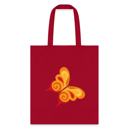 BUTTERFLY Tote Bag - red