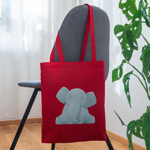 ELEPHANT Tote Bag - red